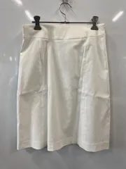 PA284⚫︎UNITED ARROWS green label relaxing⚫︎ユナイテッドアローズグリーンレーベルリラクシング⚫︎スカート⚫︎フレア⚫︎ひざ丈⚫︎ウエスト後ゴム⚫︎麻混⚫︎レディース⚫︎size38（M）⚫︎オフホワイトのサムネイル