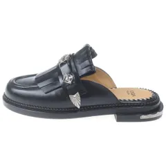 TOGA PULLA (トーガ プルラ) METAL PARTS MULE TASSEL LOAFER メタルパーツ ミュール タッセルローファー レディース ブラック 0222Gのサムネイル