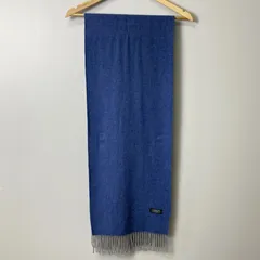 アーバンリサーチ URBAN RESEARCH 「CASHMERE MASTER MADE」上質フリンジマフラー 【長さ164cm 幅32cm】 ブルー系／青系のサムネイル