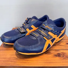asics アシックス 消防操法シューズ ローカット GEL119-R-III ネイビー オレンジ 紺 橙 26.0cmのサムネイル
