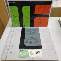 【TAKA134-82】△ BANPRESTO ｢一番くじ TIGER&BUNNY - Side TIGER- G賞 A4 クリアファイル T F L ｣ グリーン&オレンジ&グレー3枚セットのサムネイル
