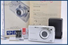 [Working Condition Guaranteed] Sony Cyber-shot DSC-W220 4X. Original box, battery, charger, memory card, and instruction manual included. Free shipping. #ak243
