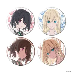 【予約】【新品】everlasting flowers 缶バッジ 02 公式イラスト 4個入り1BOX【正規品】のサムネイル