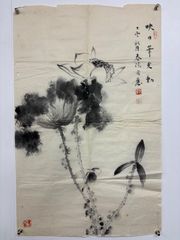 真作/明治の女流南画家/奥原晴湖/花に香画賛/布袋屋掛軸HG-644 真作/明治の女流南画家/奥原晴湖/花に香画賛/布袋屋掛軸HG-644 - メルカリ