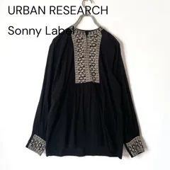 URBAN RESEARCH Sonny Label 刺繍 ブラウス ブラックのサムネイル