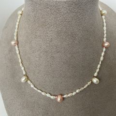 極美品 14K 淡水パール 珊瑚ネックレス - メルカリ