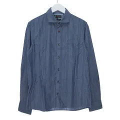 エムケーミッシェルクランオム MK MICHEL KLEIN HOMME 長袖 シャツ トップス ストライプ 48 Lサイズ相当 グレー ブルー k47062 0722のサムネイル