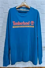 (O)ティンバーランド 長袖 Tシャツ ブルー Lのサムネイル