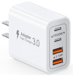 총 40W 급속 충전기 USB 콘센트 Type-C 충전기 AC 어댑터 USB 포트 USB C 포트 PD 20W iPhone 타입 c 충전기 어댑터 USB 전원 탭 iPhone iPad Android 기타 각종 기기 대응 1