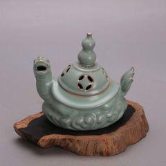宋汝窯青釉亀紋鉄胎薫炉 工芸品 美術品 置物 宋汝窯青釉亀紋鉄胎薫炉 工芸品 美術品 置物 - メルカリ