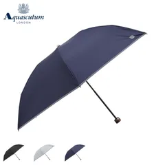 アクアスキュータム AQUASCUTUM 日傘 雨傘 折りたたみ傘 晴雨兼用 東レ サマーシールド ストライプテープ メンズ 遮光 遮熱 軽量 28603のサムネイル