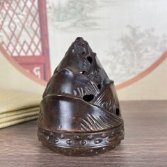 구리 세공 다도구 향도구 다케코 하카야마로 공예품 미술품 입상