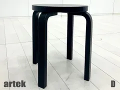 D)artek/アルテック■スツール60■アルヴァ・アールト■北欧■フィンランド■ブラックラッカーのサムネイル