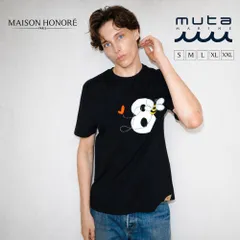 LEON × MAISON HONORÉ PARIS × muta MARINE トリプルコラボ ジョアキム＆ユイット 半袖Tシャツ 日本製 コットン100％ メンズ 限定モデル 10000499のサムネイル