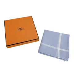 エルメス カレ45 スカーフ ハンカチーフ ハンカチ HERMES ブルーのサムネイル