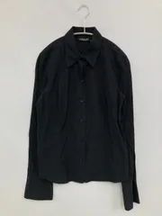 WilliSmith シャツ/ブラウス S ブラック コットン ストライプ柄 ミドル丈 長袖 レギュラーカラー レディースのサムネイル