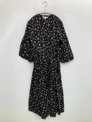 FREAK'S STORE フリークスストア ワンピース F ブラック コットン 花柄・ボタニカル柄 半端袖 ロング・マキシ丈 フレア レディースのサムネイル