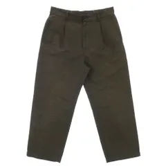 nanamica ナナミカ SUCS056 Wide Pants コットン ヘンプ ワンタック ワイド パンツ スラックス ブラウン系 30【中古】のサムネイル