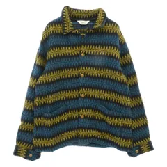TENDERLOIN テンダーロイン 14AW T-INDIAN JKT インディアン ネイティブ 総柄 ウール ニット ジャケット マルチカラー系 L【中古】のサムネイル