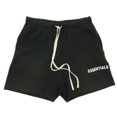 FEAR OF GOD フィアオブゴッド ESSENTIALS エッセンシャルズ ドローコード ロゴ スウェット ショーツ ハーフ パンツ ブラック系 M【中古】のサムネイル