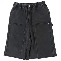 B omnivore ビーオムニボー 26SS W KNEE SHORTS SWT ダブルニースウェットショーツ 250929-BO L BLACK BEAVER ペインター イージー ワイド ショートパンツ ボトムス g27564のサムネイル