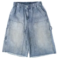 B omnivore ビーオムニボー 26SS W KNEE SHORTS DENIM  ダブルニーデニムショーツ 250941-BO L Indigo BEAVER ペインター イージー ワイド ショートパンツ ボトムス g27567のサムネイル