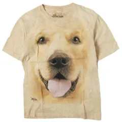 THE MOUNTAIN ザマウンテン 2014 TIE DYE DOG Animal T-Shirt タイダイ染め ドッグプリントシャツ ゴールデンレトリバー L BEIGE 半袖 トップス g27364のサムネイル