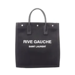 サンローランパリ SAINT LAURENT PARIS トートバッグ RIVE GAUCHE リヴ ゴーシュ 632539 ブラック/ホワイト キャンバス レザー リヴゴーシュ トートバッグ レディース Used Bのサムネイル