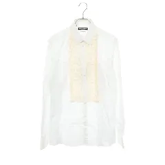 ドルチェアンドガッバーナ DOLCE & GABBANA シャツ フリルドレス G5FE6T コットン シルク シャツ メンズ 未使用のサムネイル