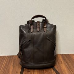 00s Vintage レザーリュック 巾着 アメカジ シティーボーイ Y2K - メルカリ