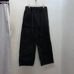 DRIES VAN NOTEN ドリスヴァンノッテン Cut-Off Panel Cargo Pants カーゴパンツ AT701 ブラック size:XS【中目黒B07】のサムネイル