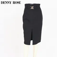 デニーローズ DENNY ROSE レディース ひざ丈スカート ベルトポイントタイトスカート ブラック系（サイズ/40/42/44）uw0088のサムネイル
