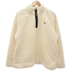 トミーヒルフィガー TOMMY HILFIGER J1XH7404 シェルパ ボア プルオーバー スウェット XL スタンドカラー ハーフジップ 白 ホワイト /KB ■ECG007のサムネイル