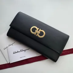 【美品】535 Ferragamo サルバトーレフェラガモ 2つ折り長財布のサムネイル