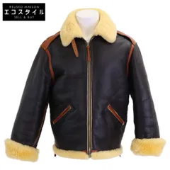 BUZZ RICKSON'S　バズリクソンズ　【美品】BR80347 Type B-6 シープスキンｘベジタブルタンニン鞣しホースハイド インターミディエイトゾーン ムートン フライトジャケット　42Rのサムネイル
