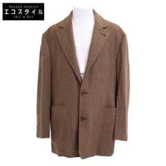 Kiton　キートン　【美品】ヘリンボーン カシミヤ100％ 段返り3Bテーラードジャケット　52のサムネイル
