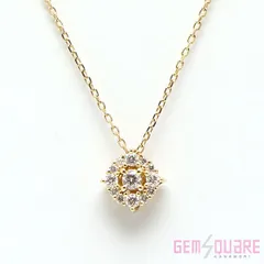 PonteVecchio ポンテヴェキオ K18YG ダイア ネックレス D0.10 R0.01 1.37g 洗浄済み 美品のサムネイル
