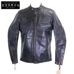 AERO LEATHER　エアロレザー　【新品同様】フロントクオーターホースハイド ボードレーサー シングルライダースジャケット　42のサムネイル