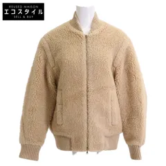 Max Mara　マックスマーラ　【美品/国内正規】108103216 キャメルｘシルク テディベア ボンバージャケット　38のサムネイル