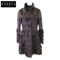 FENDI　フェンディ　美品 FNE689 ハラコ ラム x ミンク ファーコート　38のサムネイル