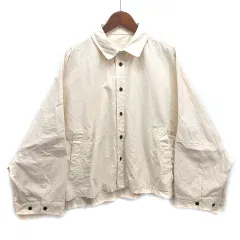 ネストローブ nest Robe 2024SS スーピマコットン シャツ ジャケット 長袖 キナリ Fのサムネイル
