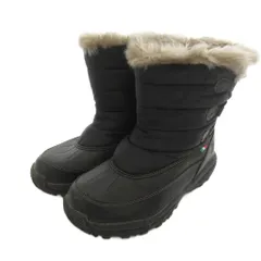 ユナイテッド・カラーズ・オブ・ベネトン UNITED COLORS OF BENETTON スノーブーツ シューズ 23.5cm 黒 ブラック フェイクファー ロゴ /IB ■GY73のサムネイル