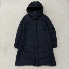 THE NORTH FACE ザノースフェイス レディース ゴアウィンドストッパー ブラック ロング丈ダウンジャケットのサムネイル