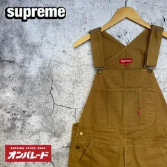【レア商品】 supreme シュプリーム キャンバス オーバーオール ブラウン Mのサムネイル