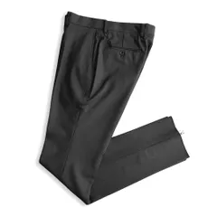 新品 D'URBAN ダーバン ノータックスラックス ドレスパンツ W79 定価33,000円 ダークグレー ウール97％ Active r.a.s.o. 2WAYストレッチ はっ水 ヘリンボーン 日本製 秋冬 裾未処理 テーパード ビジネス 通勤 ジャケパンのサムネイル