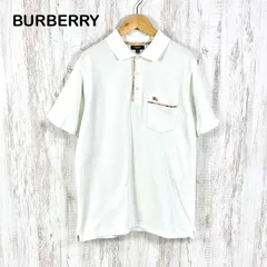BURBERRY LONDON バーバリーロンドン ホースロゴ刺繡 ノバチェック 鹿の子 ポロシャツ ホワイトのサムネイル