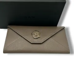 新品 箱付き SAN HIDEAKI MIHARA サンヒデアキミハラ COW LEATHER MAIL LONG WALLET 長財布 ウォレット レザー 茶色 ブラウン レディース 通年 ゴーゴー古着セントラルパーク名古屋店 25 No.久2714のサムネイル