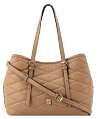 ナインウェスト レディース バッグ ミニ Nine West Anders Carryall Mini Satchel Bag Dark Camel キャメルのサムネイル