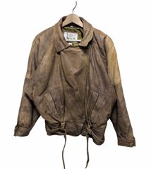 90s Jargon ラムレザー 2WAY レザージャケット レディース M