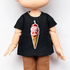 オビツ11 プリントTシャツ ストロベリーアイスクリームねんどろいどどーるのサムネイル
